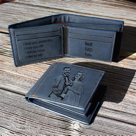 engravable wallets for men.